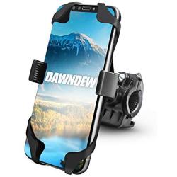 Bike Phone Mount - Universal Adjustable Cell Phone Holder for Bicycle Motorcycle Compatible with Phone Max Xr Xs X Pro 11 8 7 Plus Samsung 360°Rotation Silicone Bicycle Phone Holder