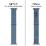 WAAILU 3 Pack Compatible for Apple Watch Band 38mm 40mm 42mm 44mm, Sport Watch Band for Women and Men, Soft Nylon for iWatch Series 5/4/3/2/1