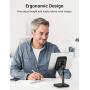 Cell Phone Stand [ Upgraded Height and Angle Adjustable ], YIKA Desk Phone Holder, Cradle [ Thick Case Friendly ], Compatible with All Mobile Phones/Kindle/Tablet/iPhone/Switch (4-9.7in)