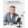 Cell Phone Stand [ Upgraded Height and Angle Adjustable ], YIKA Desk Phone Holder, Cradle [ Thick Case Friendly ], Compatible with All Mobile Phones/Kindle/Tablet/iPhone/Switch (4-9.7in)