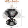 SALEX Cute Magnetic Mount for Car Dashboard and Windshield. 360 Degree Rotation Cell Phone Holder. Universal Swivel Kit for Women. Compatible with Devices up to 7 Inches [Rose Gold/Pink]