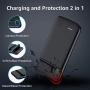 Lonlif Battery Case for iPhone XR, 5000mAh Protective Charging Case Portable Rechargeable Battery Pack Extended Slim Charger Backup Power Bank(6.1 inch)-Black