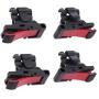 Hemobllo 4Pcs Mobile Game Controller Game Buttons Game Shooting Button (Black and Red)