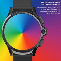 KOSPET Android Smart Watch for Men, Face Unlock Phone Watch with 1.6" Full Touch Screen, 4G LTE Smartwatch with 1260mAh Battery, GPS Sport Watch with Heart Rate Monitor & Dual Camera, 3G RAM+32G ROM