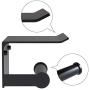Vdomus Toilet Paper Holder, Rustproof Aluminum Wall Mounted Toilet Roll Holder with Shelf