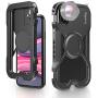 SmallRig Aluminum Video Cage, Smartphone Video Rig Mobile Cage w Lens Adapter 1/4 Threads and Cold Shoes for iPhone 11, for Phone Photography, Film Making, and Vlog - CPA2455
