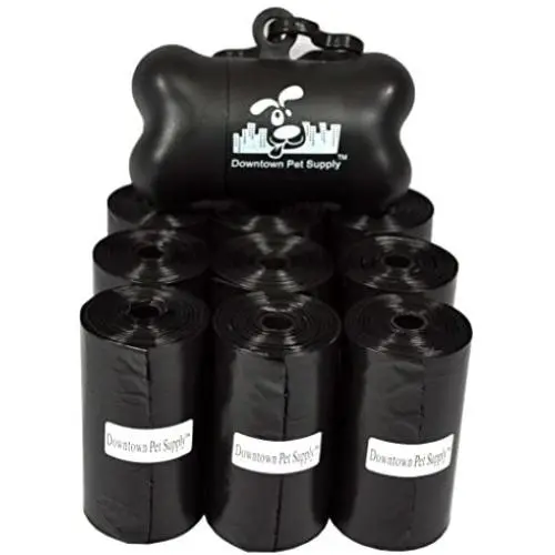 Downtown Pet Supply Dog Pet Waste Poop Bags with Leash Clip and Bag Dispenser - 180, 220, 500, 700, 880, 960, 2200 Bags