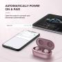 Wireless Earbuds, Mpow M30 in-Ear Bluetooth Headphones, Immersive Bass Sound, IPX8 Waterproof Sport Earbuds, Touch Control, 25 Hrs w/USB-C Charging Case/Mics, Ashy Pink