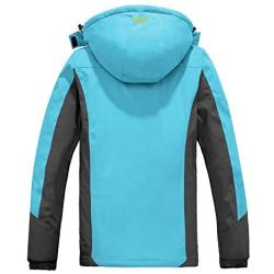 Wantdo Womens Mountain Waterproof Ski Jacket Windproof Rain Jacket Winter Warm Snow Coat