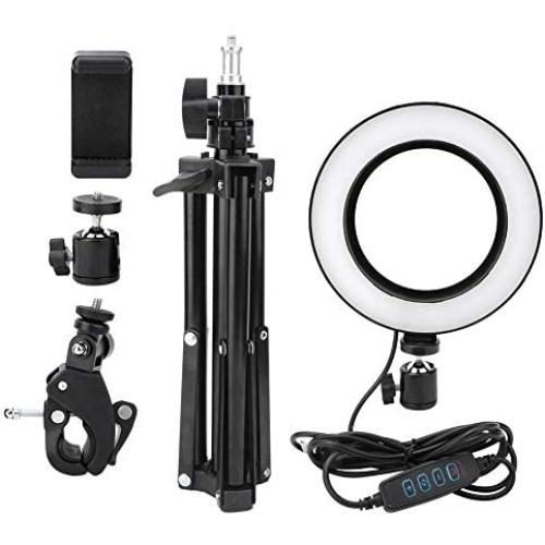 Aramox Photography Fill Light, 6inch USB LED Video Light Dimmable Ring Lamp for Photography Selfie Live Studio