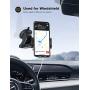 Dashboard Car Phone Holder Mount - Lamicall Dash & Windshield Suction Phone Mount Stand for Car with Extendable Arm, Universal Compatible with iPhone 11 Pro Xs Max XR X 8 7 6 Plus, 4-6.5 Smartphones