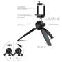Fugetek Mini Tripod Table Top Stand and Phone Mount, Compact, Travel Ready, Use with FaceTime, Video Calls, Compatible with Gopro, Smartphones, iPhone, Samsung, Compact Cameras, DSLRs, Selfie Stick