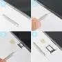 AOOHOOA Cellphones SIM Card Tray Opening Removal Tool Ejector Pin Suitable for Most Smartphone (6 PCS+2 PCS of Cleaning Cloth) AOOHOOA Cellphones SIM Card Tray Opening Removal Tool Ejector Pin Suitable for Most Smartphone (6 PCS+2 PCS of Cleaning Cloth)