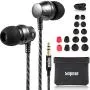 Sephia SP9090 Earphones, Noise Isolating Earbuds, Bass Driven Sound, Portable in-Ear Headphones Compatible with iPhone, iPad, MP3 Players, Samsung Smartphones and Tablets Sephia SP9090 Earphones, Noise Isolating Earbuds, Bass Driven Sound, Portable in-Ear Headphones Compatible with iPhone, iPad, MP3 Players, Samsung Smartphones and Tablets