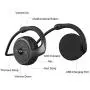 Small Bluetooth Headphones Behind The Head, Sports Wireless Headset with Built in Microphone and Crystal-Clear Sound, Fold-able and Carried in The Purse, and 12-Hour Battery Life, red