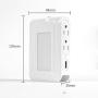 USB Wall Charger, 4 - AC Power Outlet Adapter Plug + Quick Charge Dual USB Ports Charging Station + Dusk to Drawn Sensor Night Light for iPhone 6 Plus/6/5S/5C/5/4S iPad Pro/Air/Mini Smartphone, Tablet