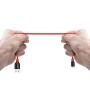 Anker Powerline+ Lightning Cable (1ft) Durable and Fast Charging Cable [Double Braided Nylon] for iPhone X / 8/8 Plus / 7/7 Plus / 6/6 Plus / 5s / iPad and More (Red)
