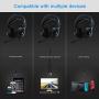 Gaming Headset, Haolide V9 Wired USB Headphone with Mic, Noise Reduction, Bass Surround for PS4 Xbox One PC Mac Laptop Computer Tablet Smart Phone