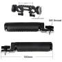 NICEYRIG ARRI Rosette Leather Handles with Rod Clamp Connector, Applicable 15mm Shoulder Pad Rig Support System