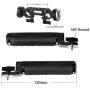 NICEYRIG ARRI Rosette Leather Handles with Rod Clamp Connector, Applicable 15mm Shoulder Pad Rig Support System NICEYRIG ARRI Rosette Leather Handles with Rod Clamp Connector, Applicable 15mm Shoulder Pad Rig Support System
