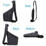 Strangefly Chest Sling Bag for Men Anti-Theft Pocket Side Crossbody Shoulder Daypack