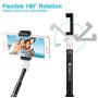 Fotopro 36" Selfie Stick with Bluetooth Remote Cliker, Phone Tripod Mount, Removable Mini Tripod, Extendable Monopod Travel Tripod Stand for Android Smartphone iPhone Samsung Galaxy Huawei