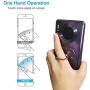 Phone Ring Holder Transparent Ring Holder for Cell Phone 360 Degree Rotation 180 °Flip Grip Finger Ring Stand Kickstand Compatible Most Mobile Phones (2 Rose Gold+1Black+1Silver (Heart Type))