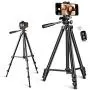 Phone Tripod, Torjim 50-inch Extendable and Lightweight Aluminum Tripod Stand with Bluetooth Remote Shutter, Phone Clip, Portable Travel Tripod for Photography, Video Recording, Vlogging, and More Phone Tripod, Torjim 50-inch Extendable and Lightweight Aluminum Tripod Stand with Bluetooth Remote Shutter, Phone Clip, Portable Travel Tripod for Photography, Video Recording, Vlogging, and More