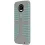 Speck Products CandyShell Grip Case for Moto Z Droid Smartphone, Sand Grey/Aloe Green