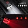 SEWOBYE Front Bike Lights Set Rear, Mountain Cycling Lights Road Bicycle, Lights Cycle Led Night Waterproof Rechargeable (Black)