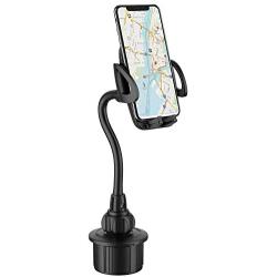 Car Cup Holder Phone Mount,Adjustable Gooseneck Cell Phone Holder with 360° Rotatable Cradle for iPhone Xs/X/8/7 Plus/6/Samsung Note 9/8/Galaxy S9/S9 /S8,GPS and Most Smartphones.