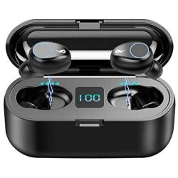 Bluetooth Earbuds,SUNhai F9 TWS Wireless Bluetooth 5.0 Headphones, IPX7 Waterproof Touch Headphones in-Ear Sports Earphone, Build in 2000mAh Power Bank Headset & Microphone and so on