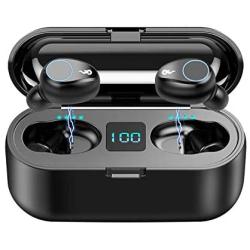 Bluetooth Earbuds,SUNhai F9 TWS Wireless Bluetooth 5.0 Headphones, IPX7 Waterproof Touch Headphones in-Ear Sports Earphone, Build in 2000mAh Power Bank Headset & Microphone and so on