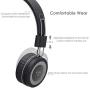 NIVAVA K8 Kids Headphones for Children Boys Girls Teens Wired Foldable Lightweight Stereo On Ear Headset for iPad Cellphones Computer MP3/4 Kindle Airplane School（Black&Gray ）