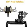 QMEET Bike Phone Mount 360°Rotation, Bike Phone Holder for iPhone Android GPS Other Devices Between 3.5 to 6.5 inches (Black)