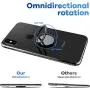 Cell Phone Finger Ring Stand-360° Rotation Metal Ring Grip for Magnetic Car Mount Compatible with All Smartphone Black Cell Phone Finger Ring Stand-360° Rotation Metal Ring Grip for Magnetic Car Mount Compatible with All Smartphone Black