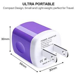 USB Wall Charger,TePoo 5 Pack Single Port 1A/5V Charging Block Power Adapter Plug Compatible with iPhone Xs Max/XR/X/8/7/6S/5,Samsung Galaxy S10e/S9/S8 Plus/Note 9 8,LG G8 G7,Moto,Pixel,Nexus,Android
