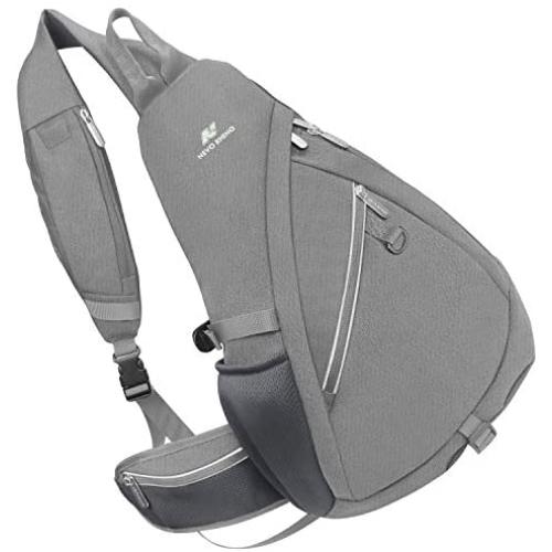 NEVO RHINO Sling Bag Waterproof Large Shoulder Chest Laptop Bagpack Men Women Riding/Running/Travel Hiking Daypack Crossbody