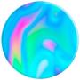 Teal Purple Blue Abstract Psychedelic Waves Gift Girls Women PopSockets Grip and Stand for Phones and Tablets