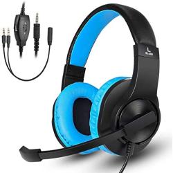 Gaming Headset for Xbox One, PS4, Nintendo Switch, DIWUER Bass Surround and Noise Cancelling 3.5mm Over Ear Headphones with Mic for Laptop PC Smartphones