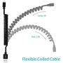 Fast Car Charger Adapter, Compatible with Apple iPhone 11/11 Pro/11 Pro Max/X/XS/XS MAX/XR/SE 2020/8 Plus/8/7 Plus/7/6s/6/iPad Air/Mini, 3.1A Dual USB Ports with Separate Coiled Charging Cable Cord