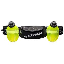 Nathan Hydration Running Belt Trail Mix Plus - Adjustable Running Belt – TrailMix Includes 2 Bottles/Flask – with Storage Pockets. Fits Most iPhones and Smartphones