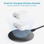 LETSCOM Wireless Charger,Qi-Certified 15W Fast Wireless Charging Pad with QC3.0 AC Adapter,Compatible with iPhone 11/11 Pro/XS Max/XR/XS/X/8/8+/Airpods,Galaxy Note 10/Note 10+/S10/S10+/S9/S8