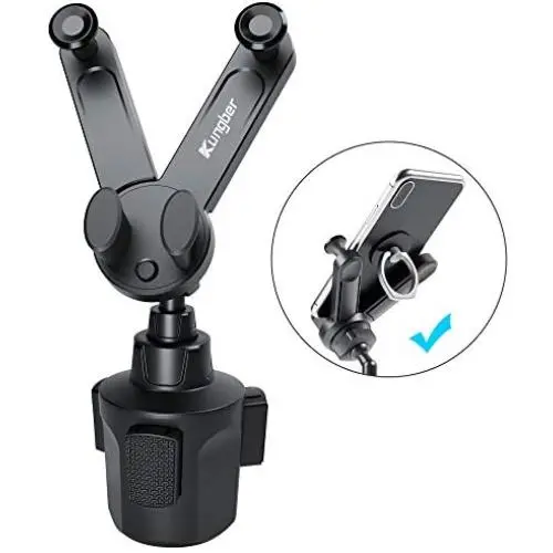 Kungber Cup Holder Phone Mount, (2-Phone) Cup Phone Holder for Car Phone Mount Multifunction Compatible with Phone Ring Holder
