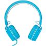 Rockpapa 950 Stereo Lightweight Foldable Headphones Adjustable Headband with Microphone 3.5mm for Cellphones Smartphones iPhone Tablets Laptop Computer Mp3/4 DVD White Blue
