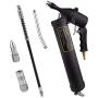 AZUNO Pneumatic Grease Gun, Heavy Duty 6000 PSI Air Compressor Grease Guns with Flex Hose, Metal Extension, Normal Coupler and Sharp Nozzle