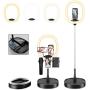 13" LED Ring Light with Stand & Phone Holder,Foldable Makeup Light 25.4" - 70.9" Stretchable Portable Selfie Desk Fill Light Built-in 7200mah Battery for YouTube/TikTok Video,Indoor/Outdoo Live Stream