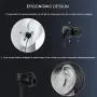 Vogek Earbuds, Tangle-Free Flat Cord Ergonomic in-Ear Headphones with Dynamic Crystal Clear Sound, Earphones with 3.5mm Jack, S/M/L Eartips Compatible with Samsung, Android Phone and More-Black