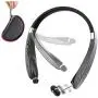 Foldable Bluetooth Headset, Beartwo Lightweight Retractable Bluetooth Headphones for Sports&Exercise, Noise Cancelling Stereo Neckband Wireless Headset (with Carry case) Foldable Bluetooth Headset, Beartwo Lightweight Retractable Bluetooth Headphones for Sports&Exercise, Noise Cancelling Stereo Neckband Wireless Headset (with Carry case)