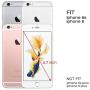 ULAK iPhone 6S Case, iPhone 6 Case, Slim Fit Dual Layer Soft Silicone & Hard Back Cover Bumper Protective Shock-Absorption & Anti-Scratch Case for Apple iPhone 6 / 6S 4.7 inch- Rose Gold